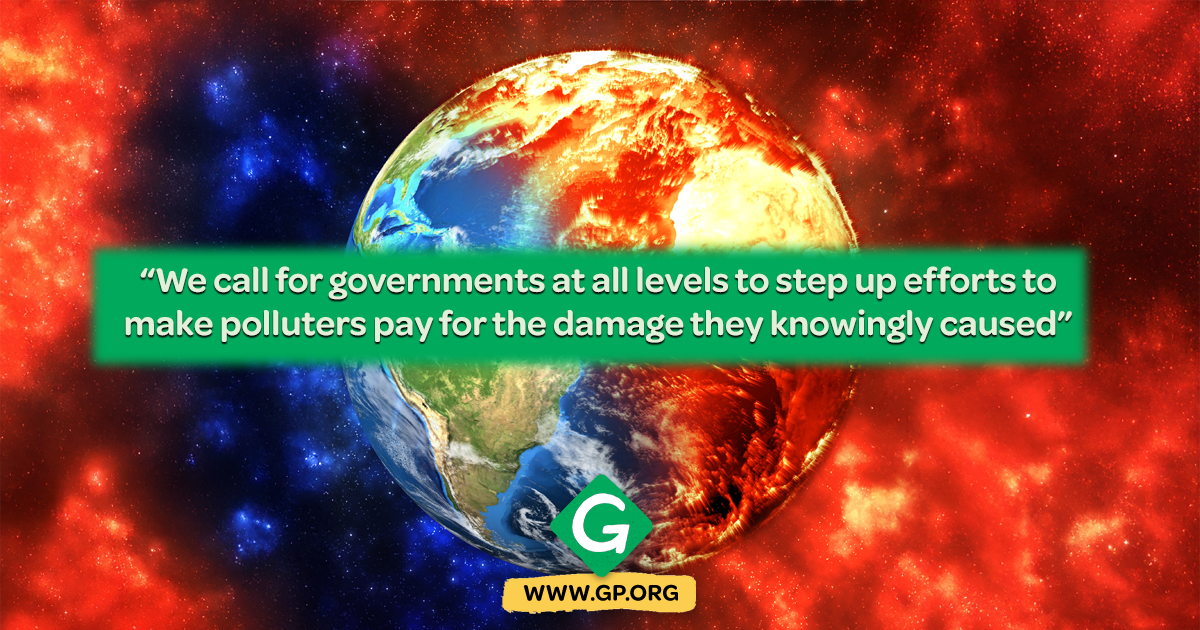 earth day statement We call for governments at all levels to step up efforts to make polluters pay for the damage they knowingly caused Earth Day